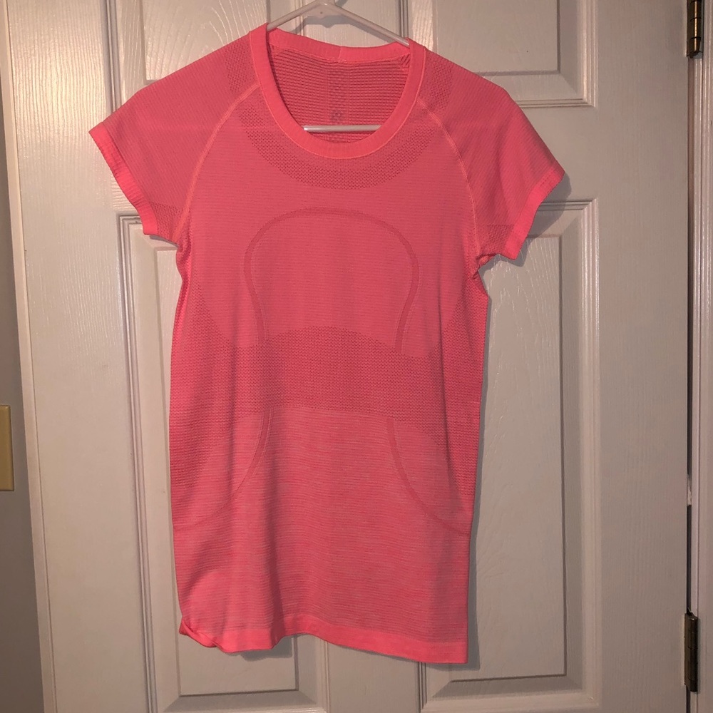 Lululemon Swiftly Short Sleeve Hot Orange/Pink